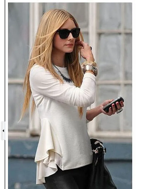 flounced cotton top