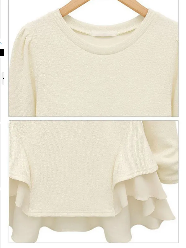 flounced cotton top