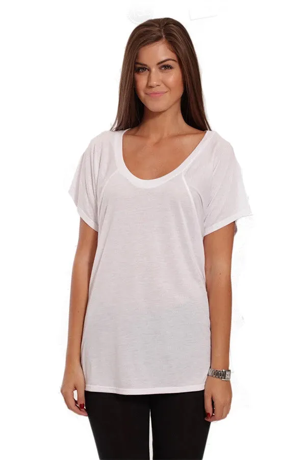 FLOWY RAGLAN TEE