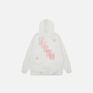 Focus Y2K Hoodie for Trendy Streetwear Style