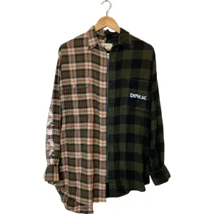 Forest Green Zip Split Flannel