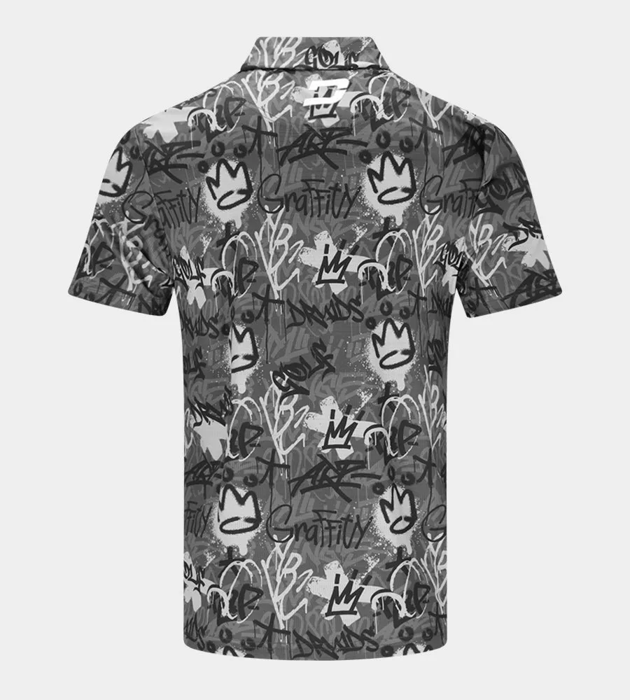 GRAFFITI POLO - BLACK
