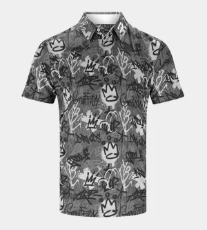 GRAFFITI POLO - BLACK