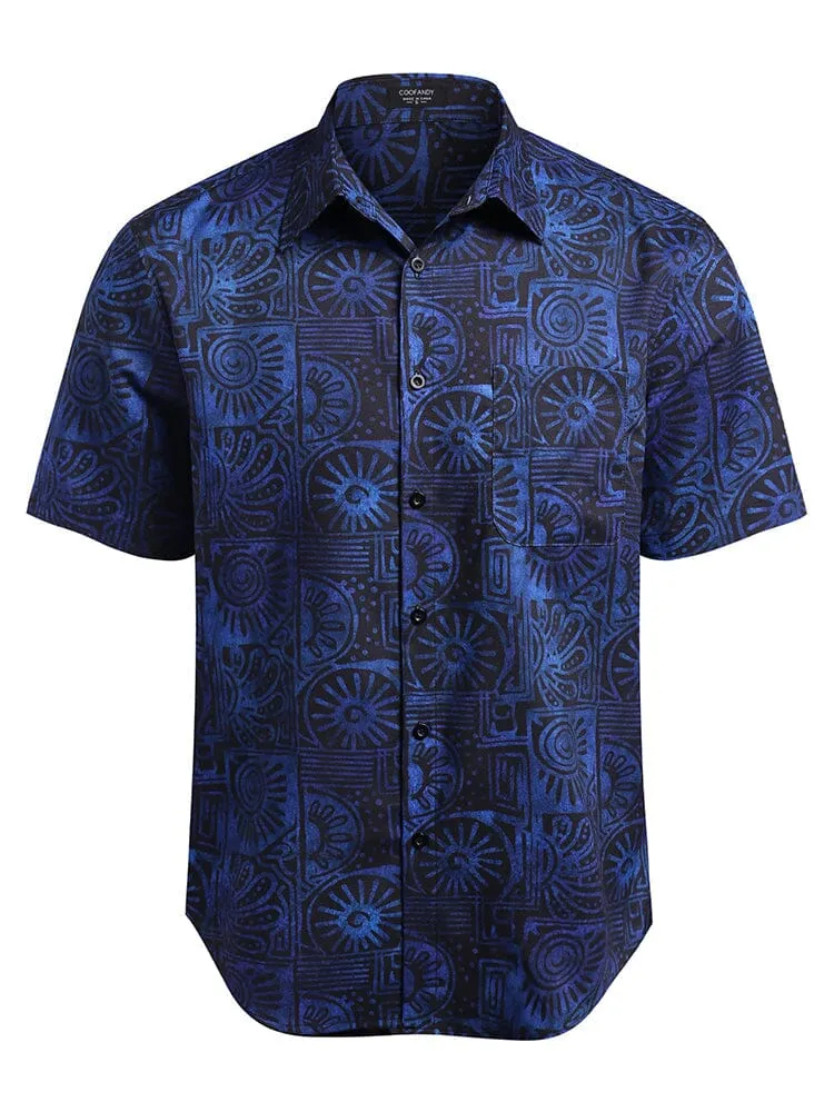 Hawaiian Tropical Button Down Vintage Floral Shirt (US Only)