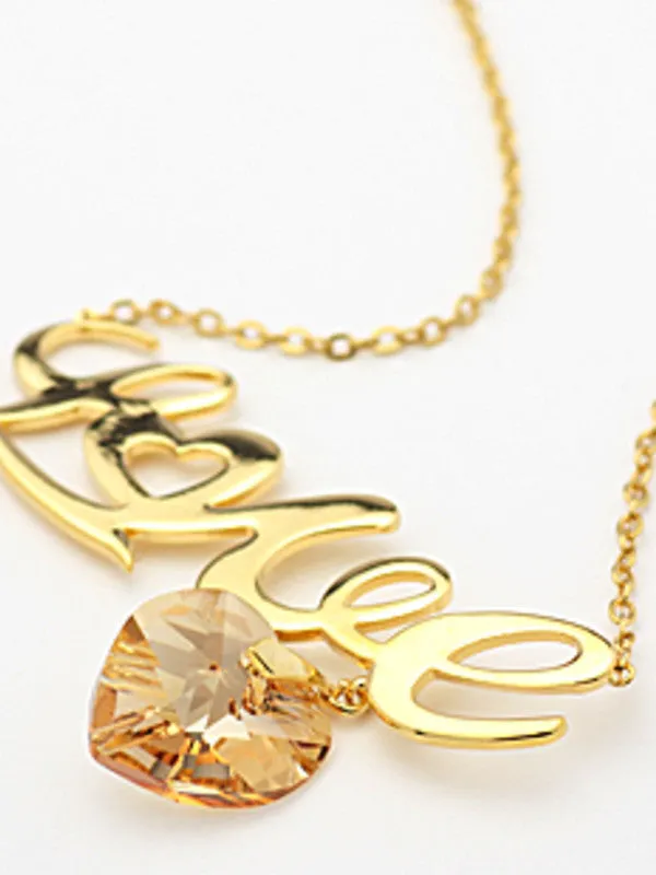 heart and love Necklace