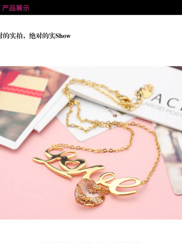 heart and love Necklace