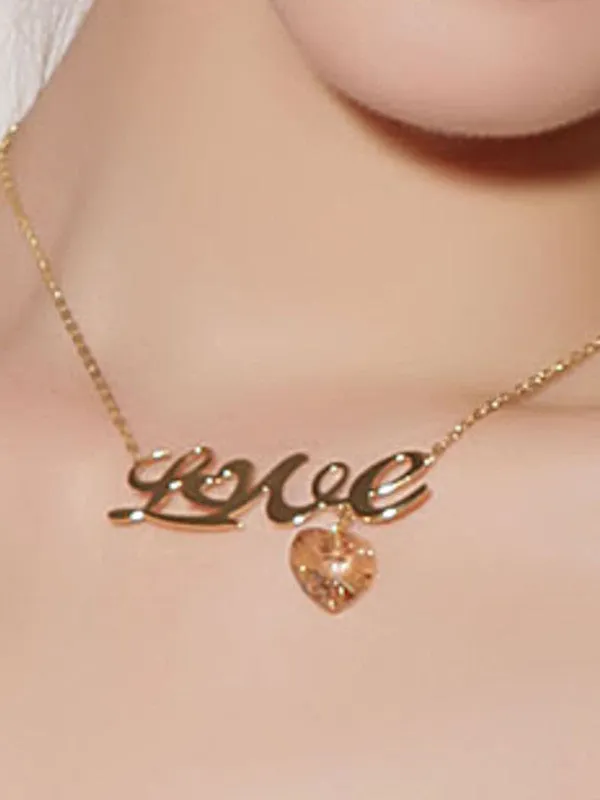 heart and love Necklace