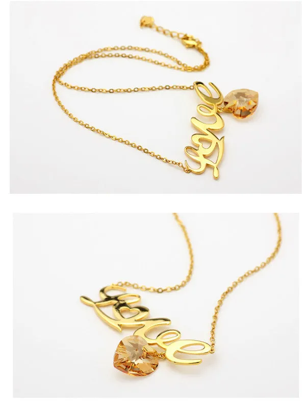 heart and love Necklace