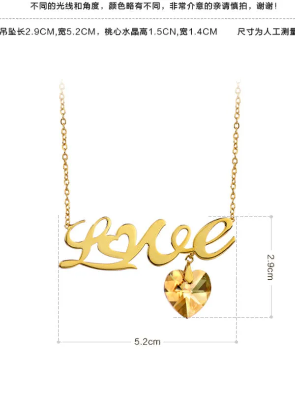heart and love Necklace
