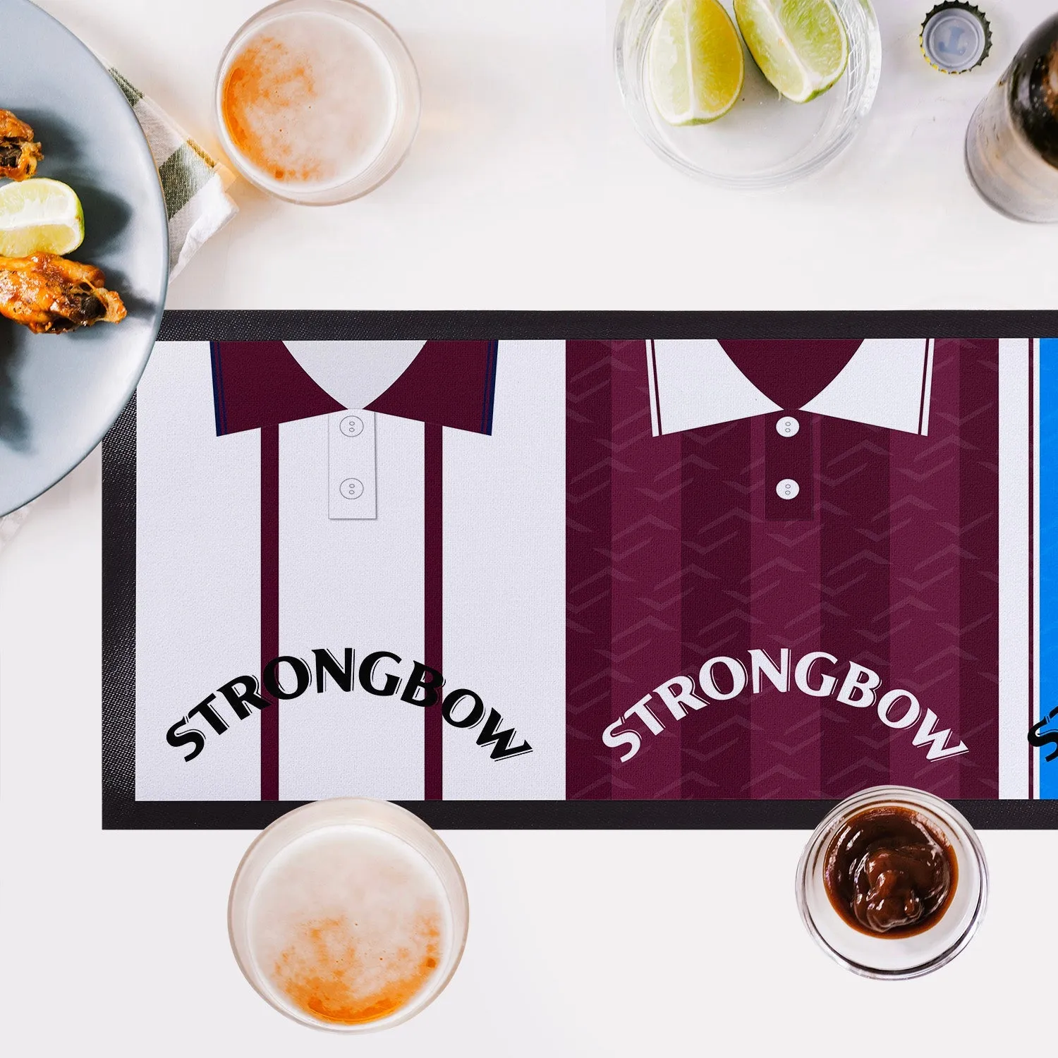 Heart of Midlothian Retro Retro Football Shirts - Personalised Bar Runner