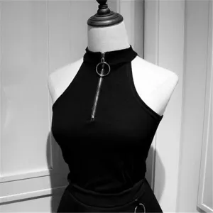 High Neck Zip Vest ER5750