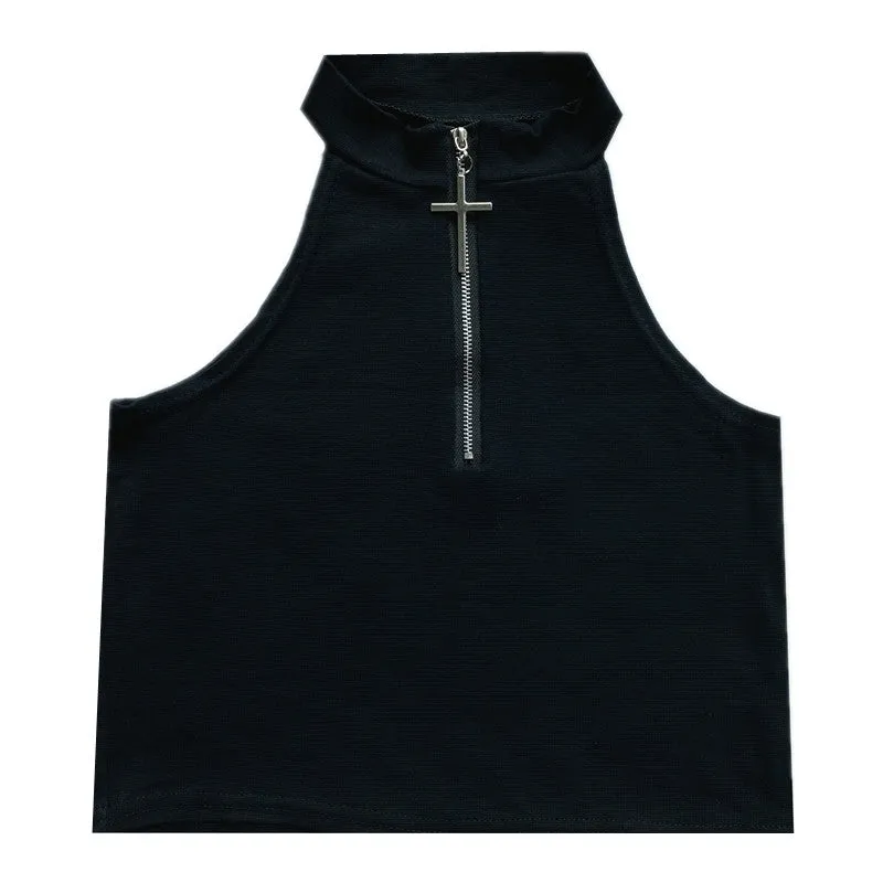 High Neck Zip Vest ER5750