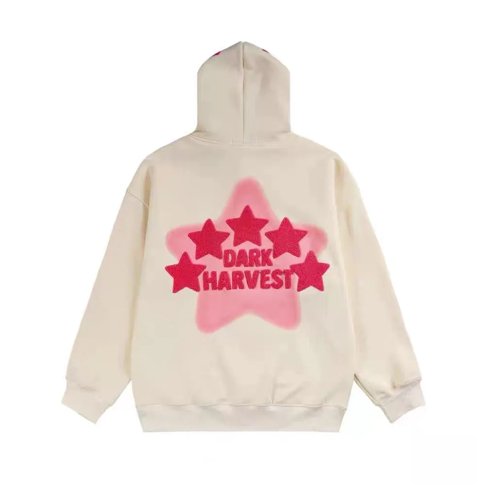 High Street Retro Alphabet Stars Hoodie
