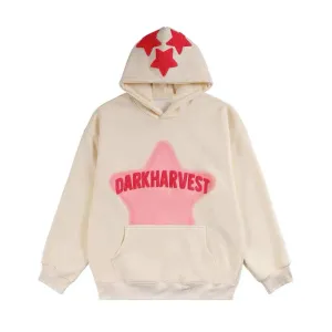High Street Retro Alphabet Stars Hoodie