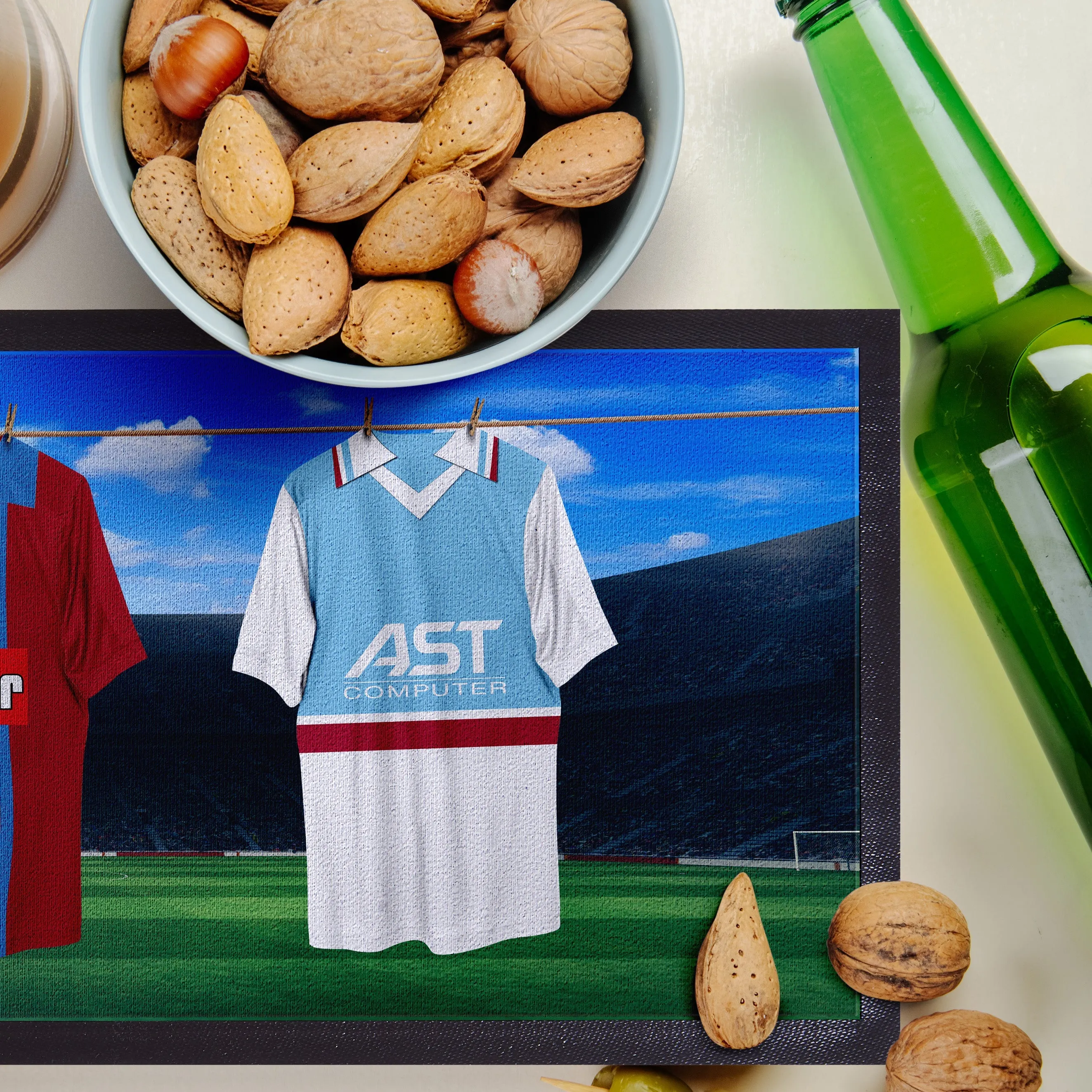 Holte Enders Retro Hanging Football Shirts - Personalised Bar Runner
