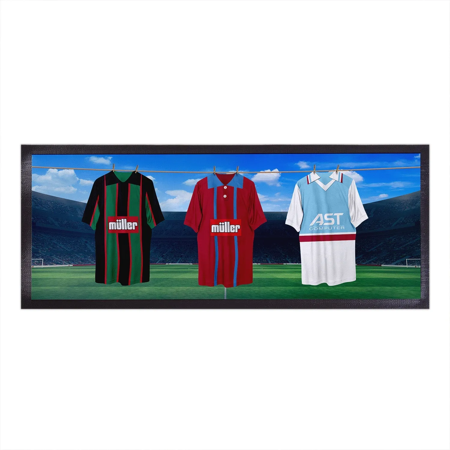 Holte Enders Retro Hanging Football Shirts - Personalised Bar Runner