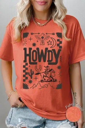 Howdy Cowboy Graphic Heavy Cotton Tee