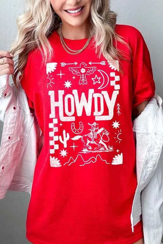 Howdy Cowboy Graphic Heavy Cotton Tee