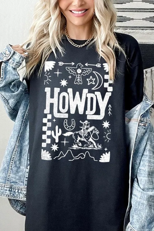 Howdy Cowboy Graphic Heavy Cotton Tee
