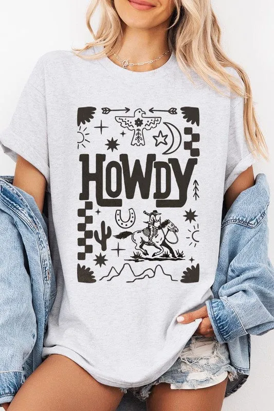 Howdy Cowboy Graphic Heavy Cotton Tee