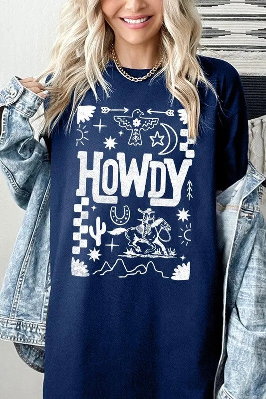 Howdy Cowboy Graphic Heavy Cotton Tee