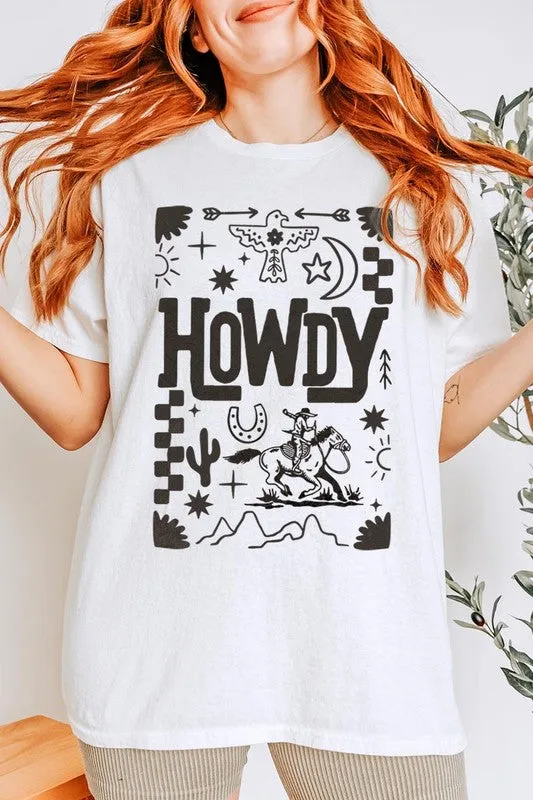 Howdy Cowboy Graphic Heavy Cotton Tee