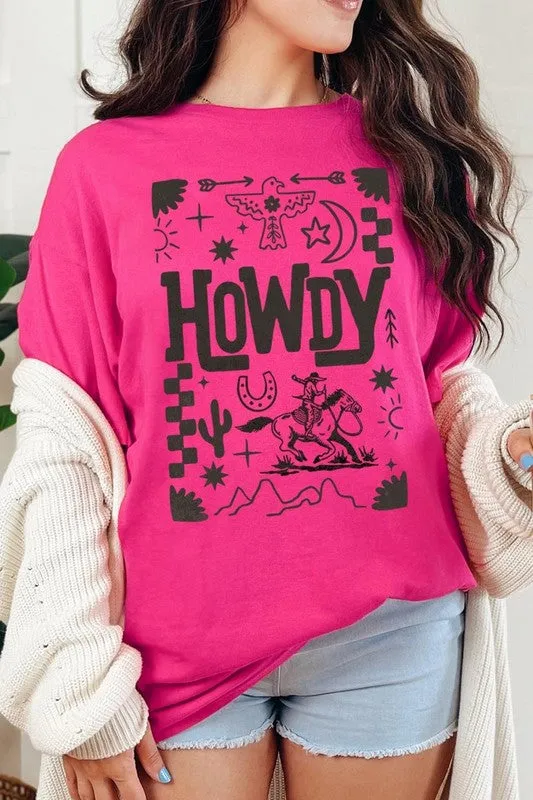 Howdy Cowboy Graphic Heavy Cotton Tee