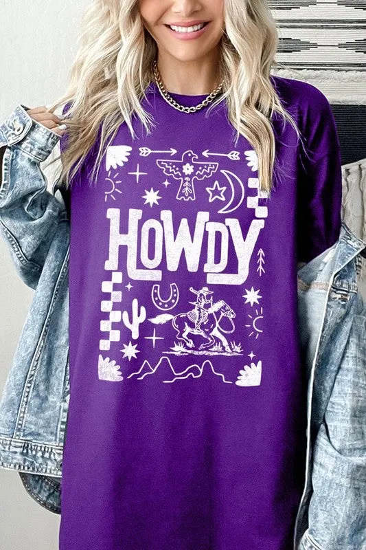 Howdy Cowboy Graphic Heavy Cotton Tee