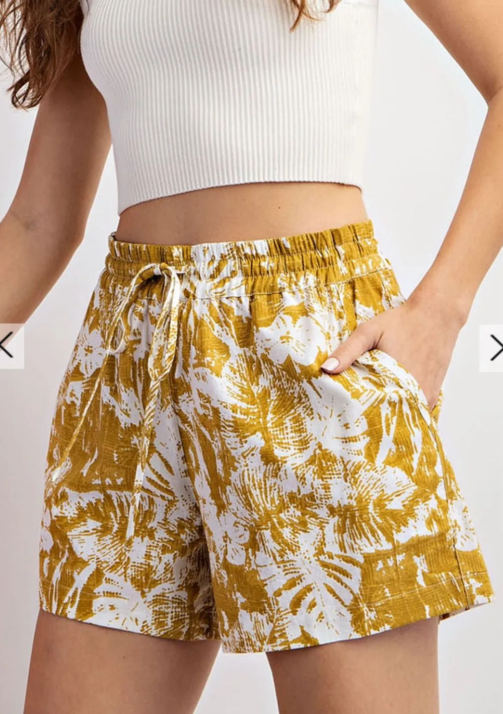 Island Time Printed Shorts