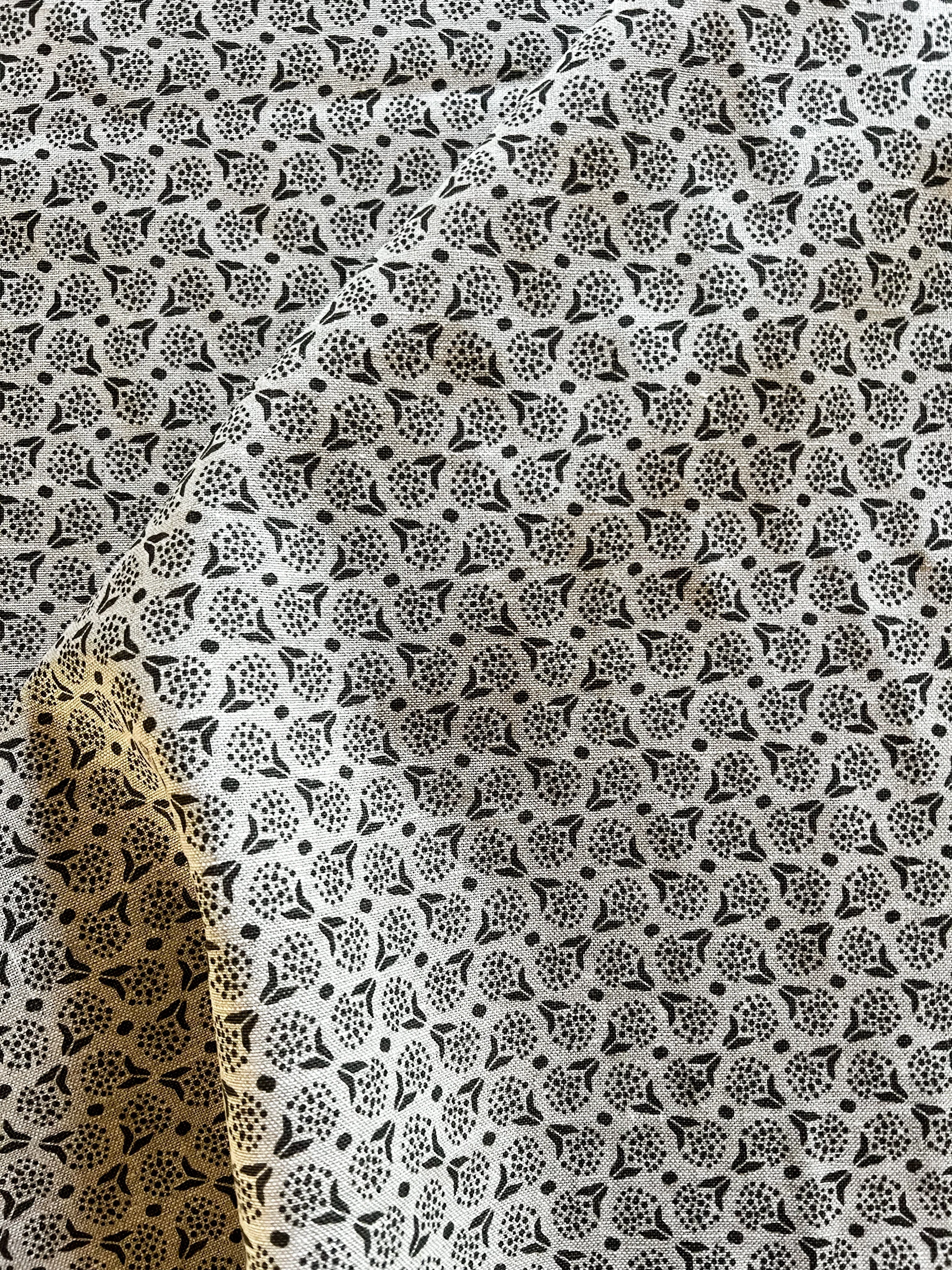 Izzy Dove on Oatmeal Fabric