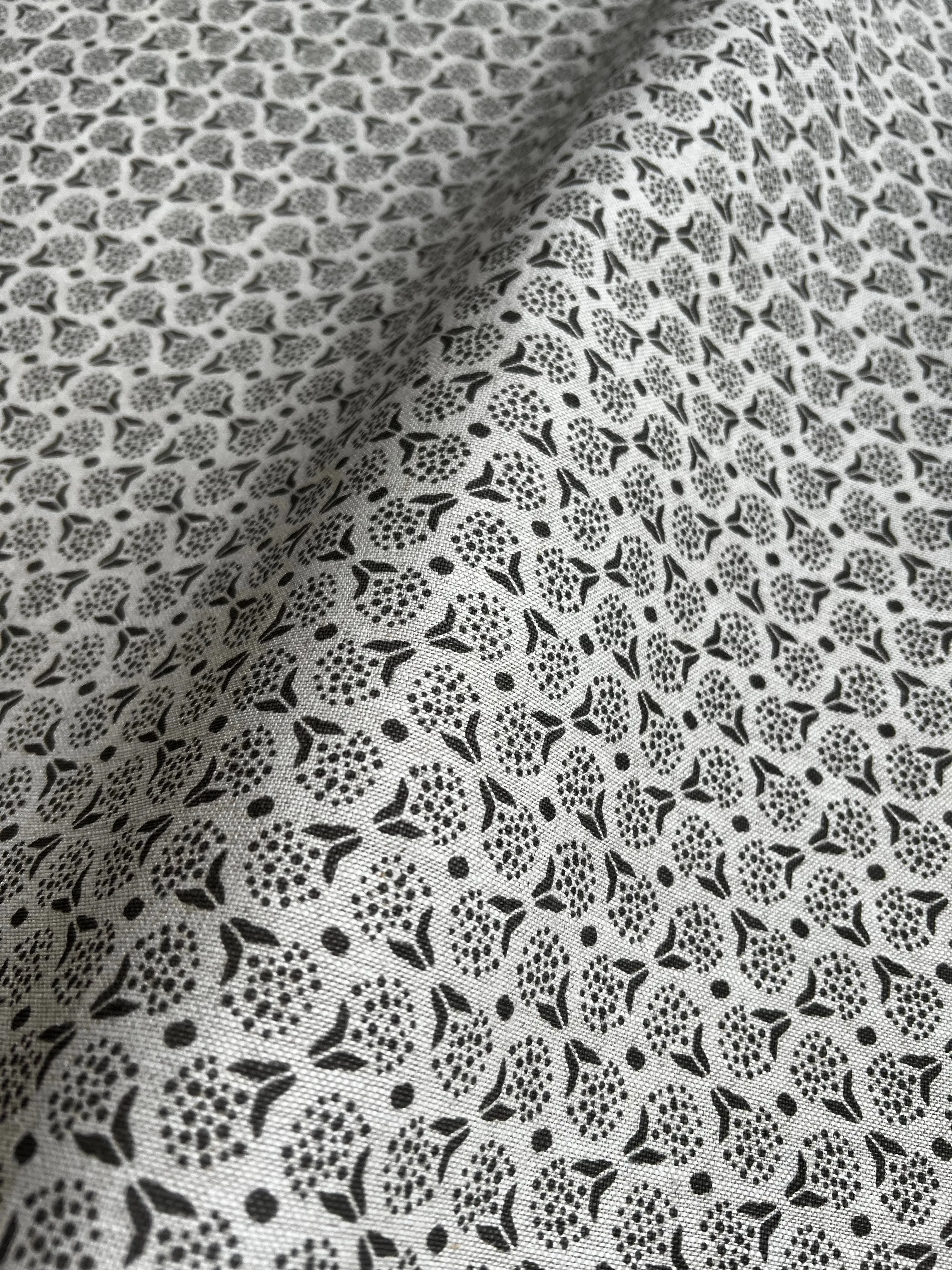 Izzy Dove on Oatmeal Fabric