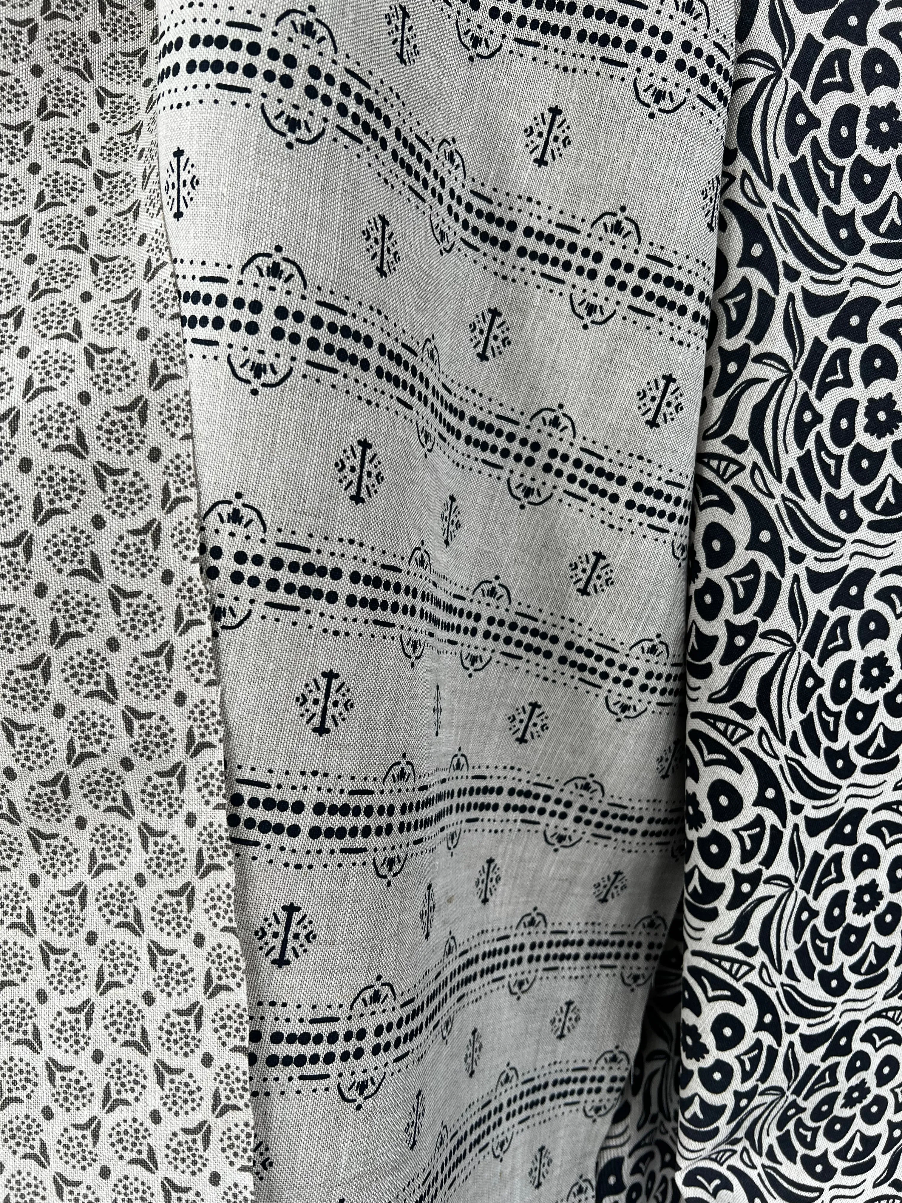 Izzy Dove on Oatmeal Fabric