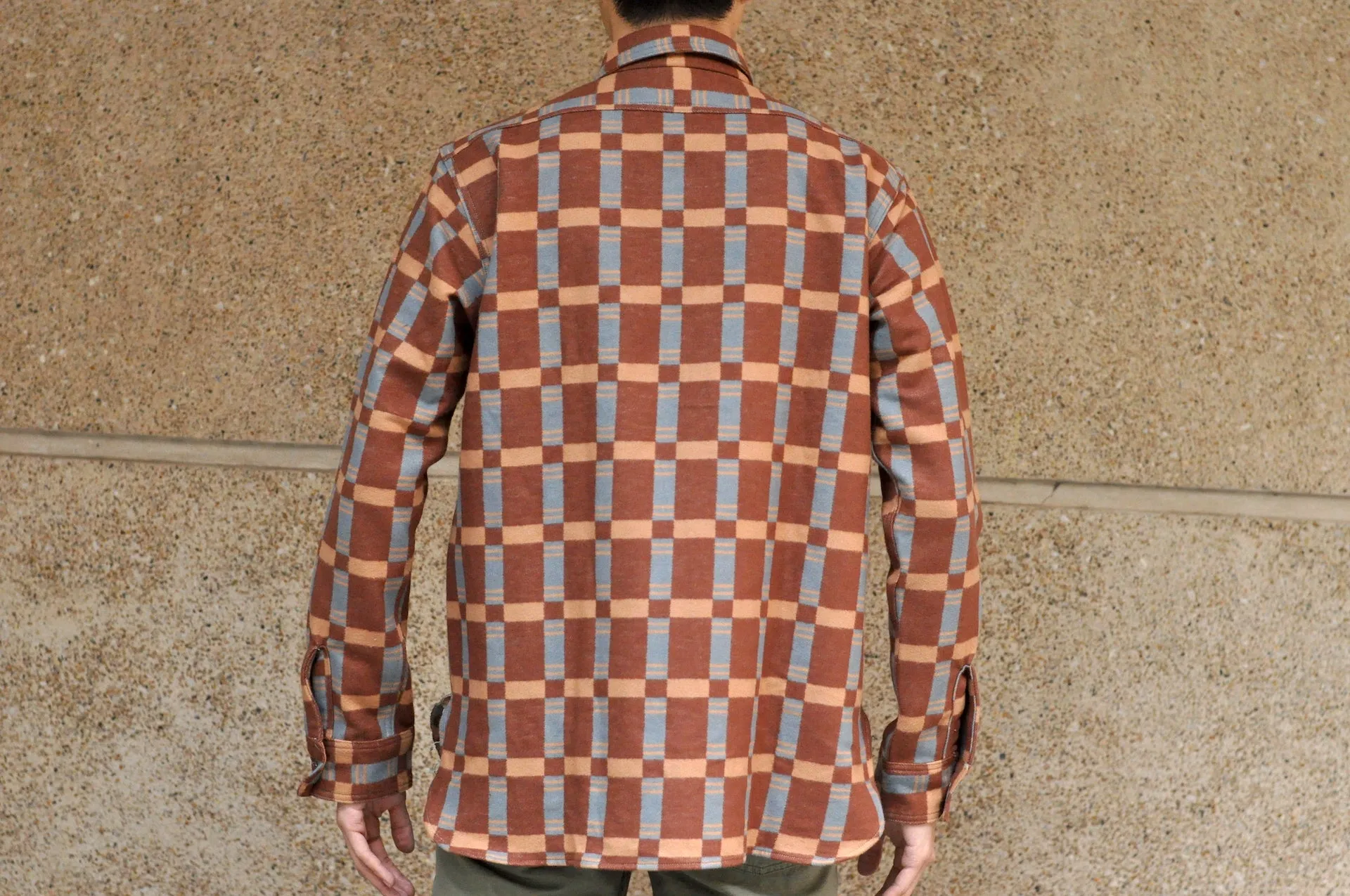 John Gluckow X Warehouse 13oz "The Heater" Heavyweight Flannel Workshirt (Brown)
