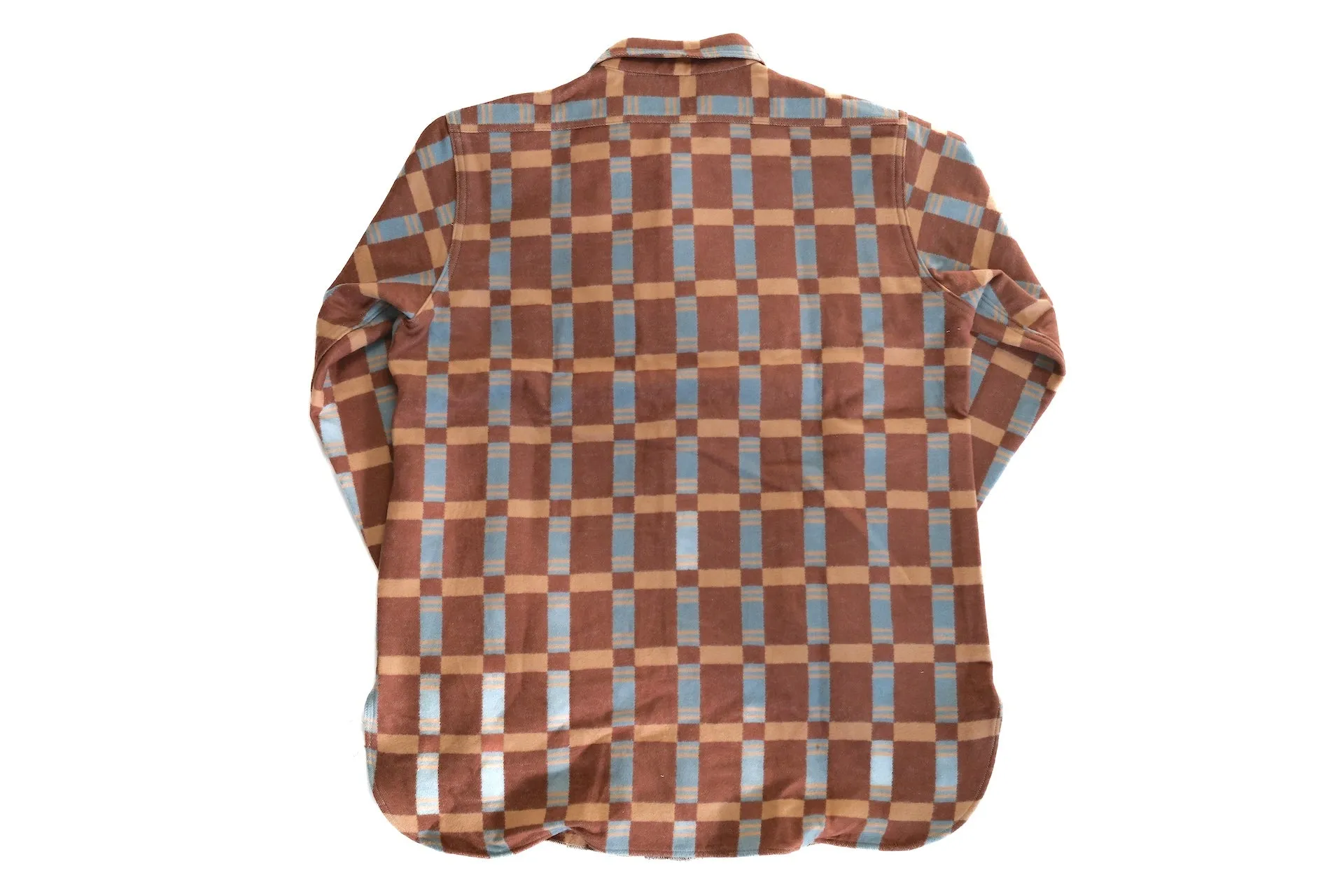 John Gluckow X Warehouse 13oz "The Heater" Heavyweight Flannel Workshirt (Brown)