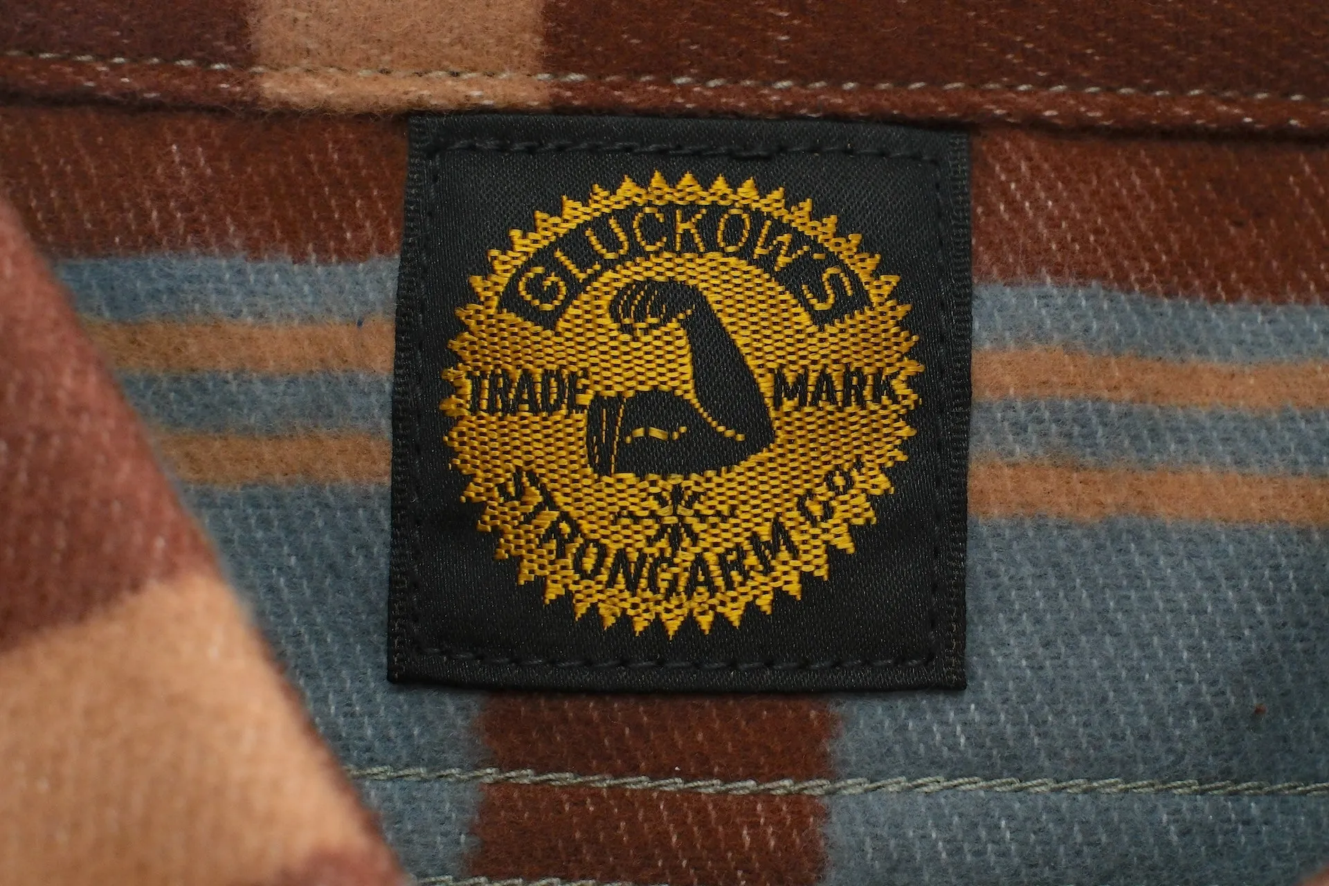 John Gluckow X Warehouse 13oz "The Heater" Heavyweight Flannel Workshirt (Brown)