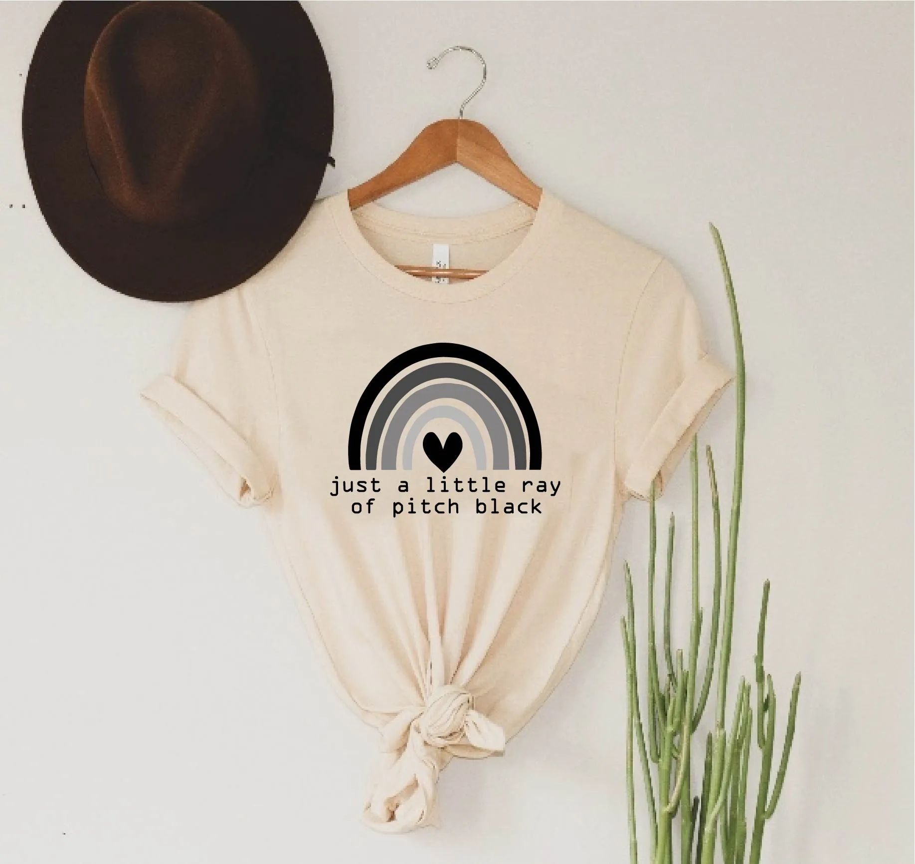 Just A Little Ray Of Pitch Black Shirt | Unisex Crew