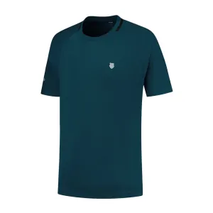 K-Swiss Tac Hypercourt Double Crew 2 Badminton T-Shirt - Blue Opal