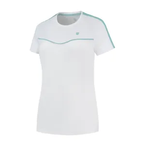 K-Swiss Tac Hypercourt Round Neck Badminton Top 2 - White