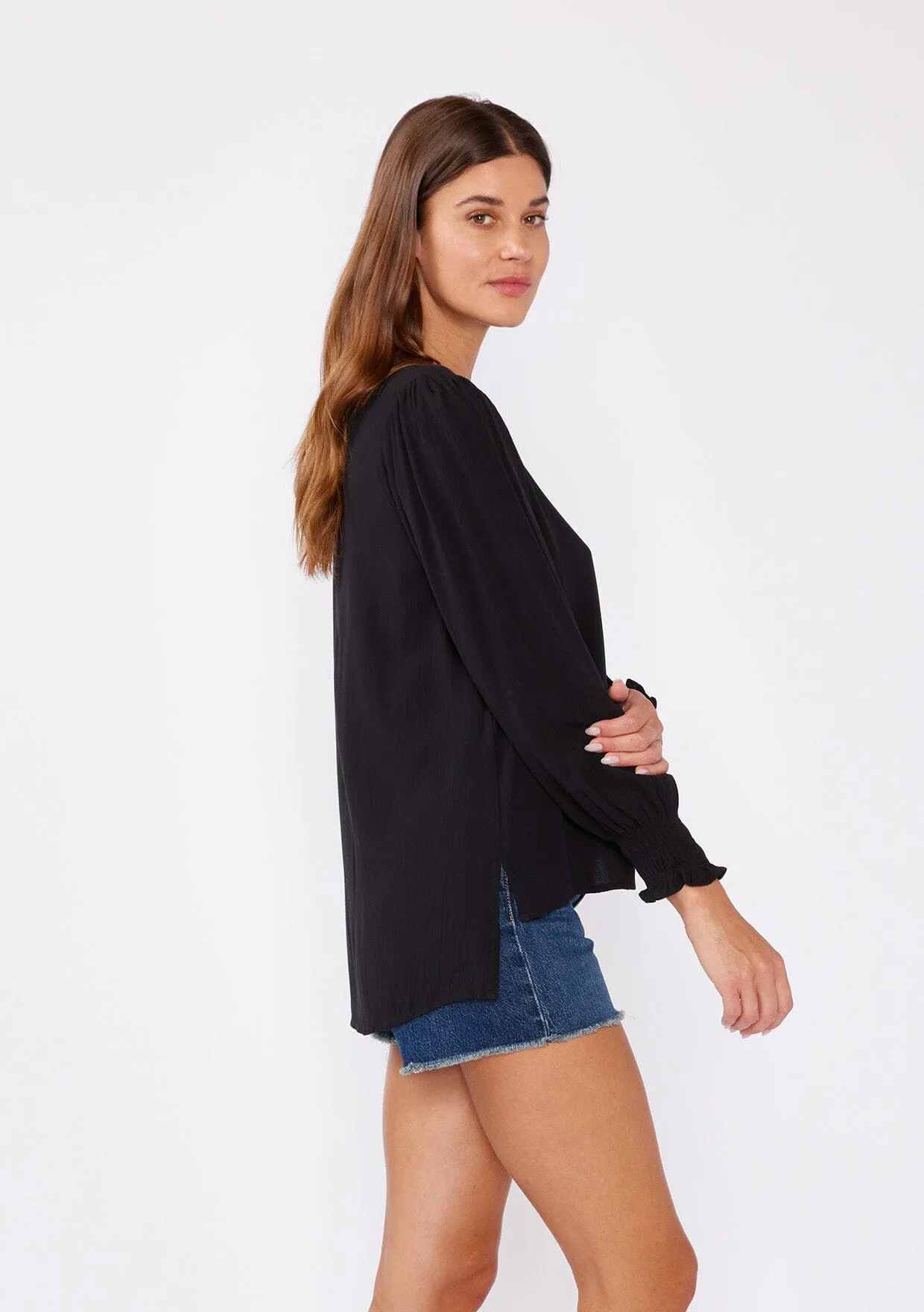 Kasia Button Front Blouse