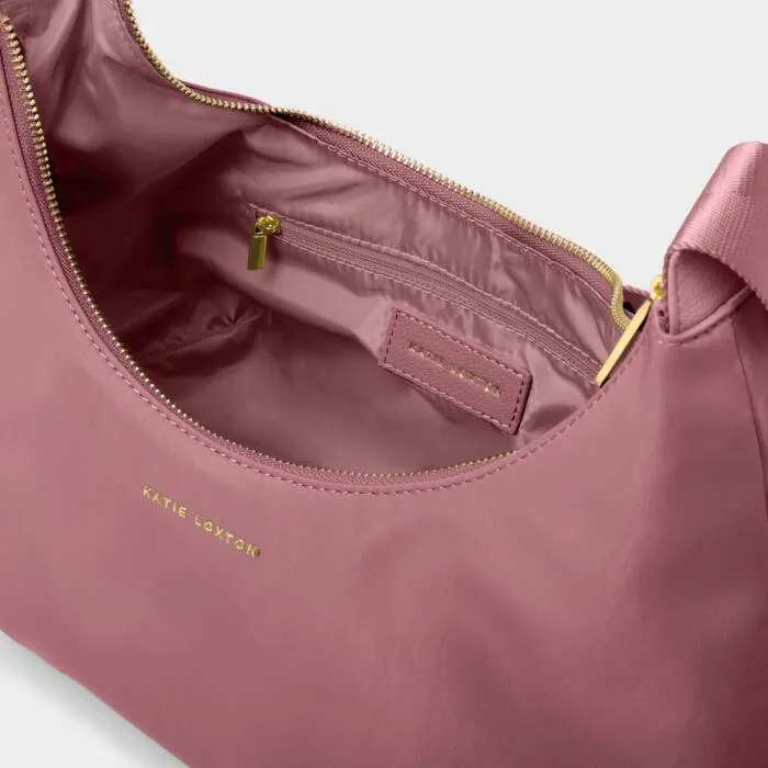 Katie Loxton Nylon-Luxe Sling Shoulder Bag Deep Rose