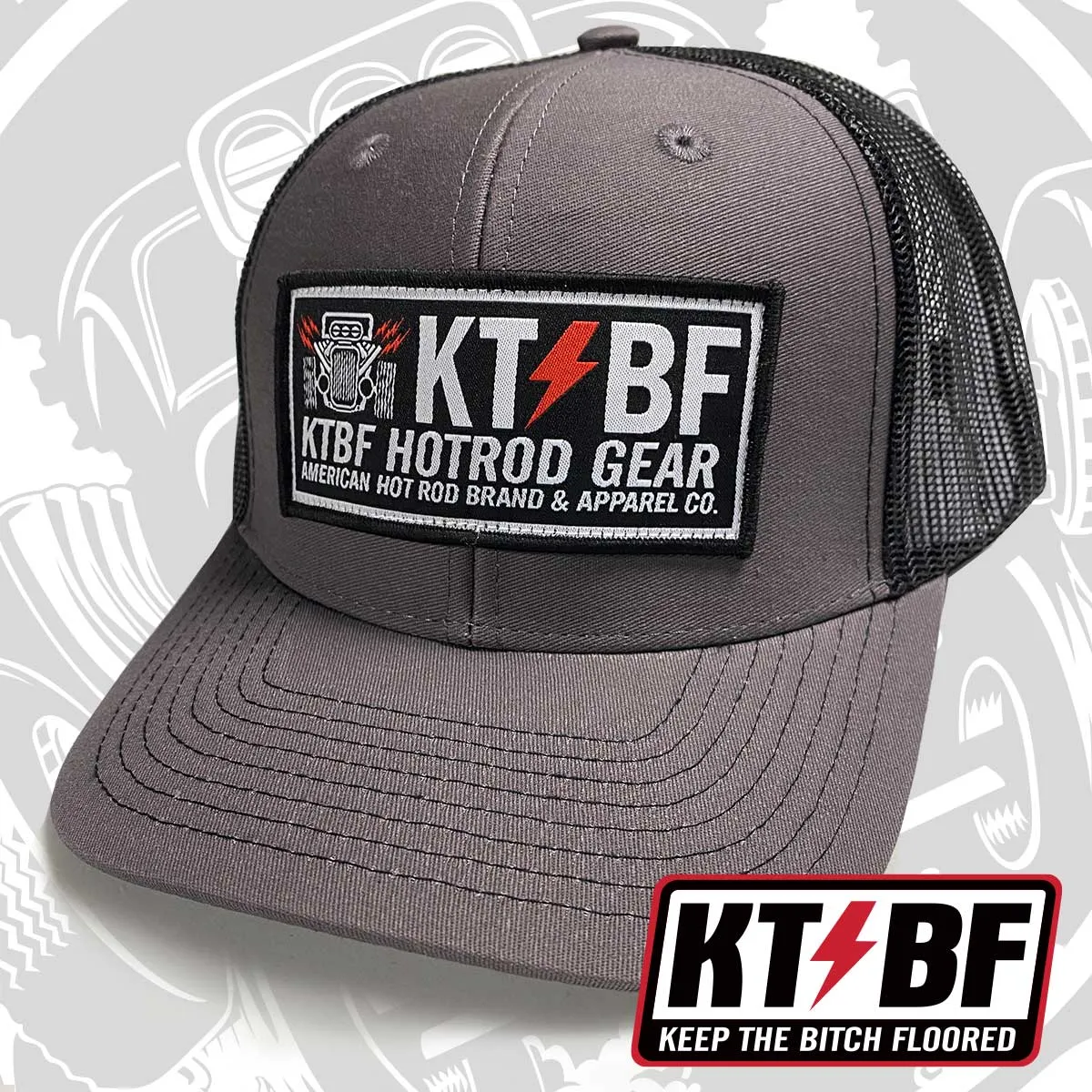 KTBF "Retro Rod" Series Snapbacks | Black, Blue, Red, & Gray