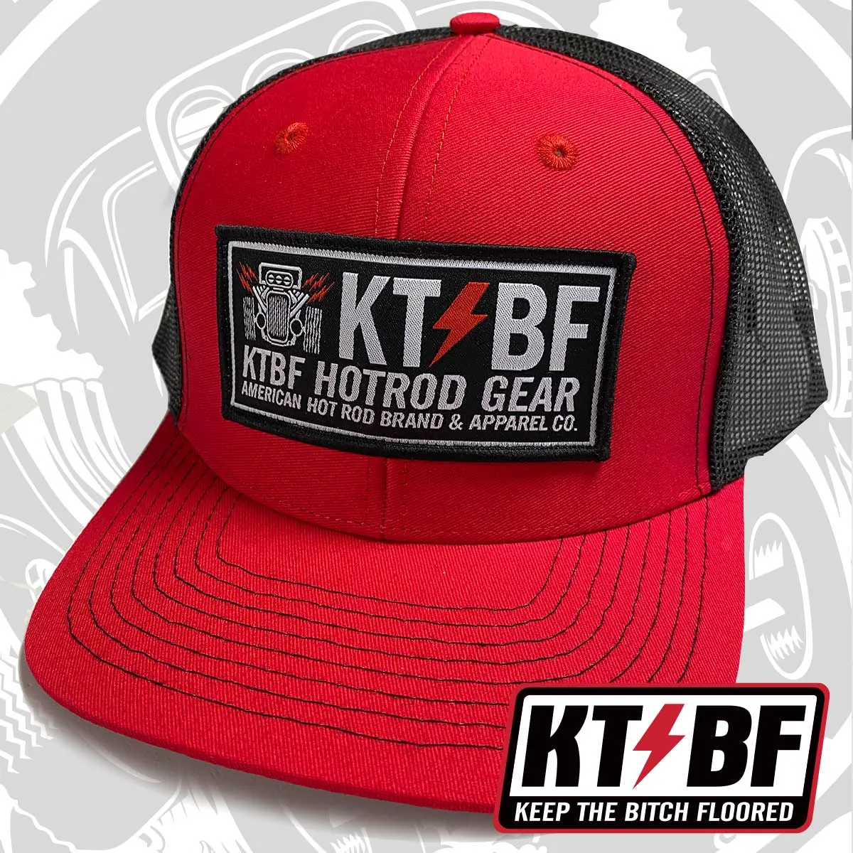 KTBF "Retro Rod" Series Snapbacks | Black, Blue, Red, & Gray