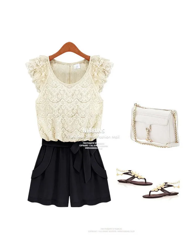 lace dream romper
