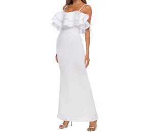 Large Size Ruffled Sling Sexy Dress