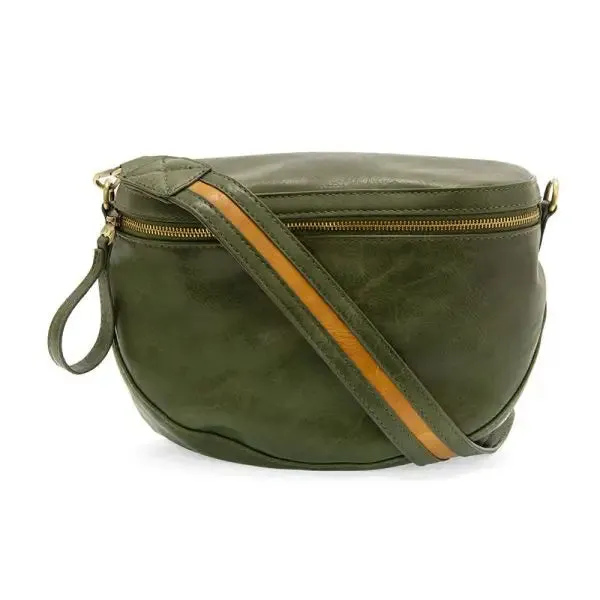 LAURA CONTRAST STRAP SLING BELT BAG