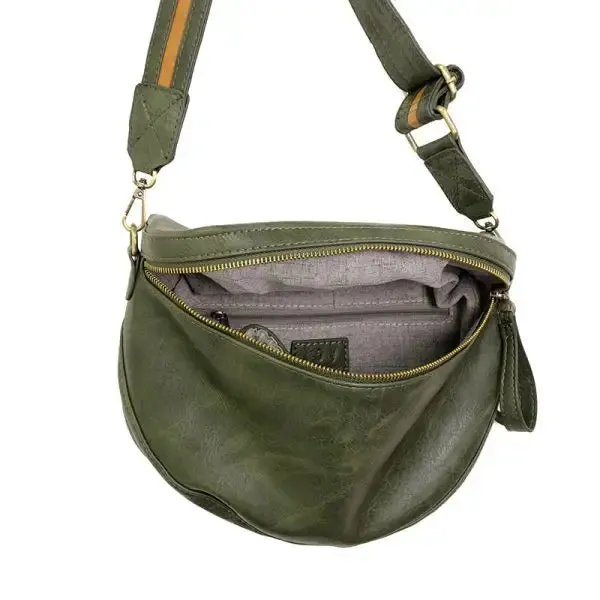 LAURA CONTRAST STRAP SLING BELT BAG