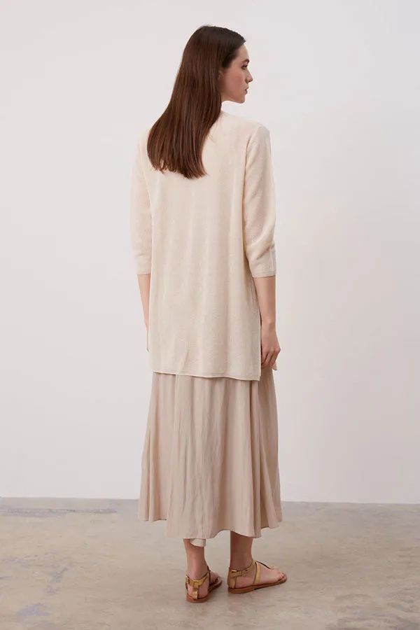 LAURANNE SOFT IRIDESCENT KNIT CARDIGAN