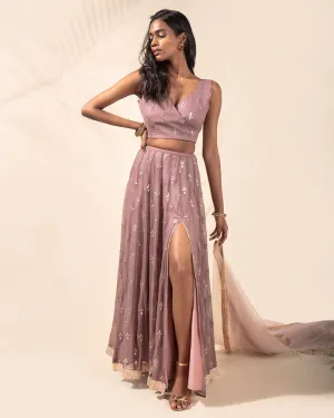 Lavender Dust Lehenga Set
