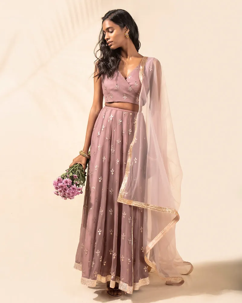 Lavender Dust Lehenga Set