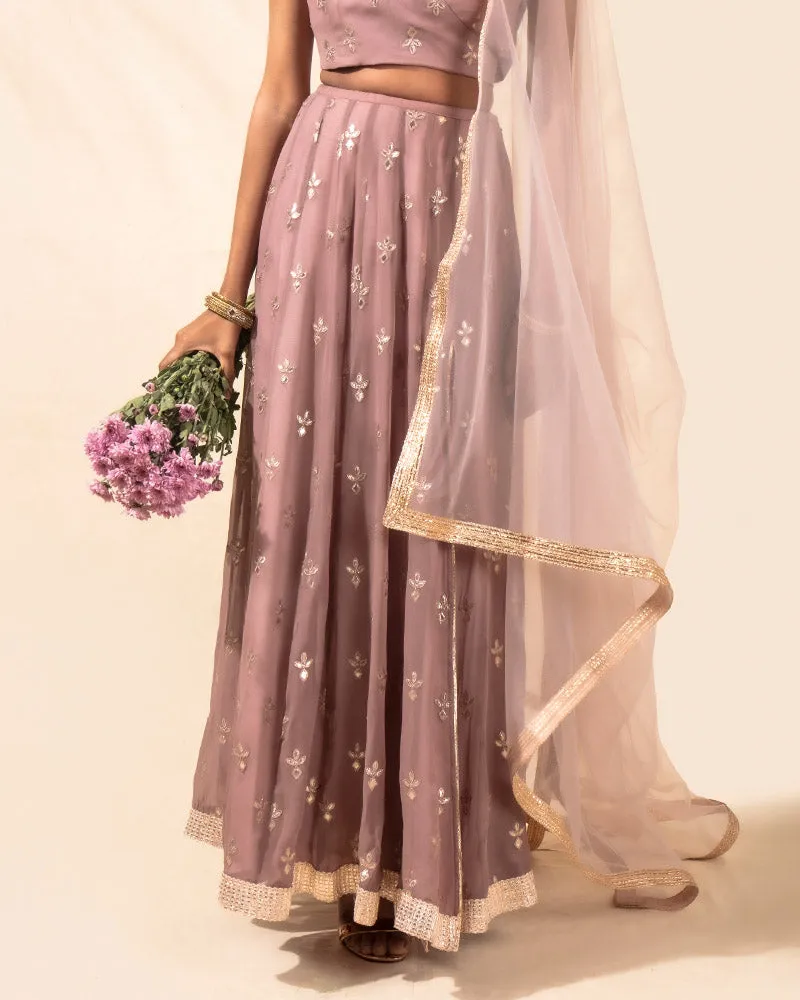 Lavender Dust Lehenga Set